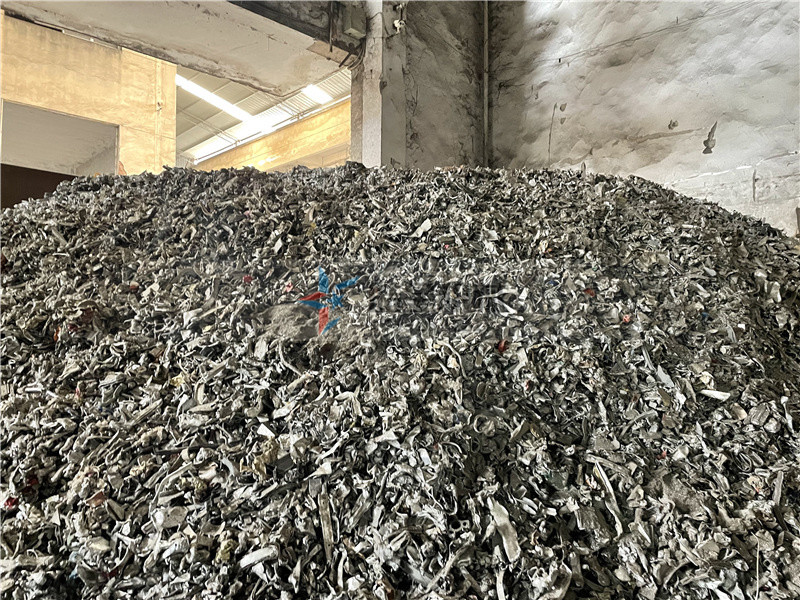 廢鋁破碎機破碎物料